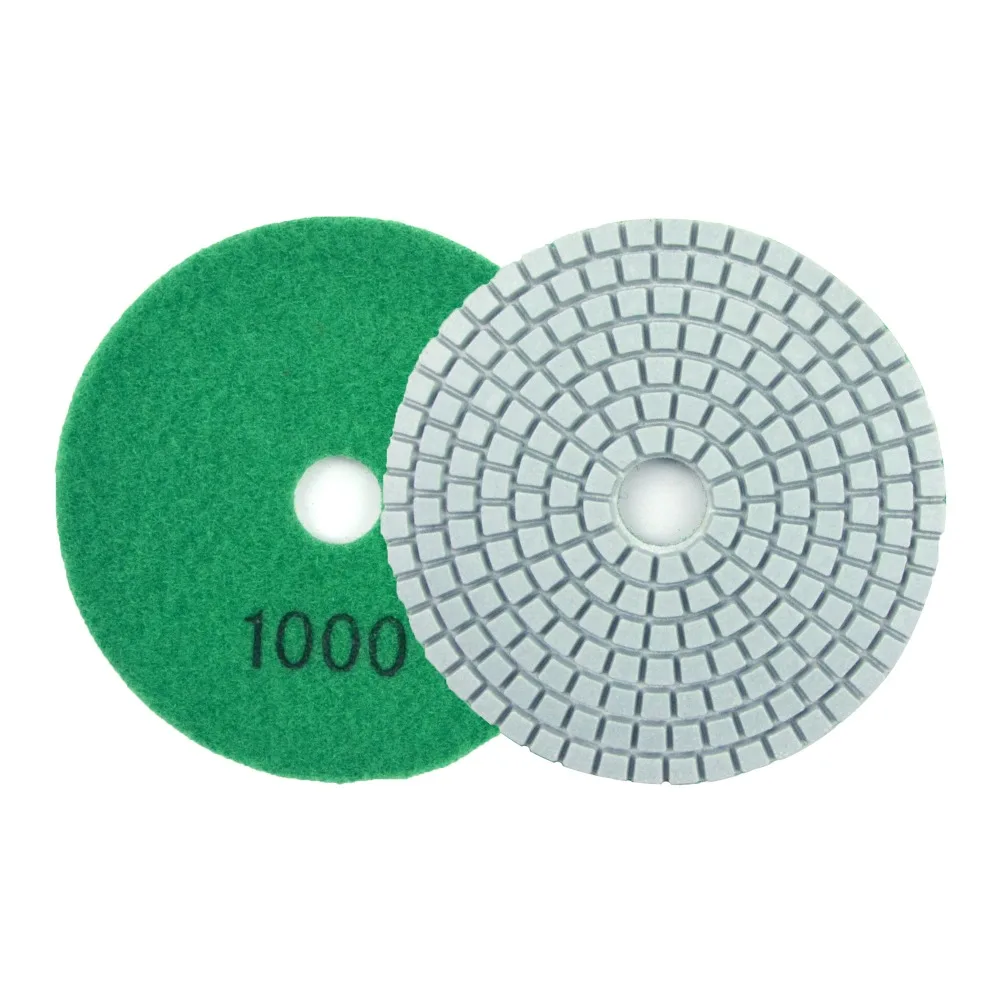 2 BỘ 4 Inch (100mm) kim cương Móc & Vòng Lặp Ướt/Khô Nhám Đĩa Cho Đá Hoa Cương ĐÁ BÊ TÔNG Mặt Đá Hoa Cương Đánh Bóng Điều Hòa