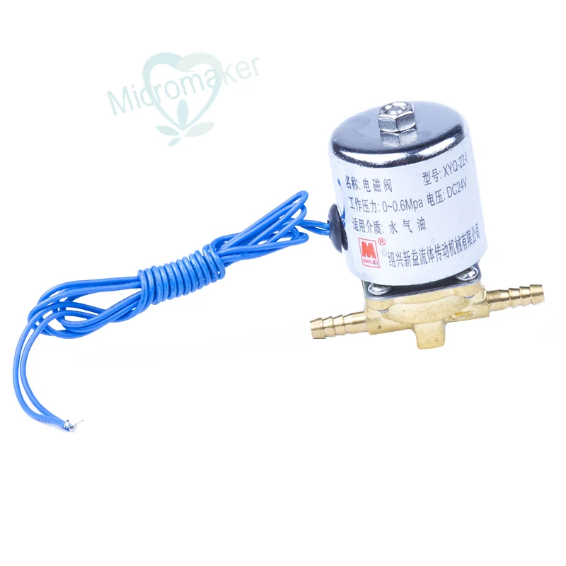 2PC High Quality DC 24V Dental Solenoid Valve Dental Chair Electromagnetic Valve 0.6Mpa Dental Lab Equipment Accessory