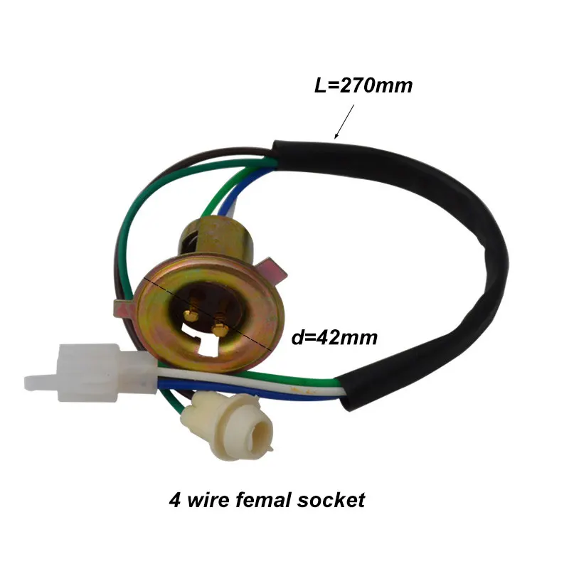 Universal Motorcycle Headlight Lamp Bulb Holder For GY6 Series Honda WH100 WH125 Scooter Dirt Bike TaoTao