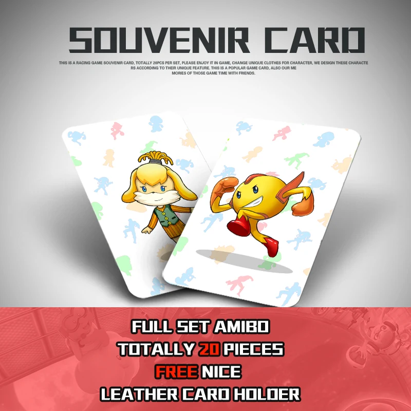 20pcs NFC Tag Cards for Switch and Wii U--Mario Kart 8 Deluxe NTAG215 Chip Cards