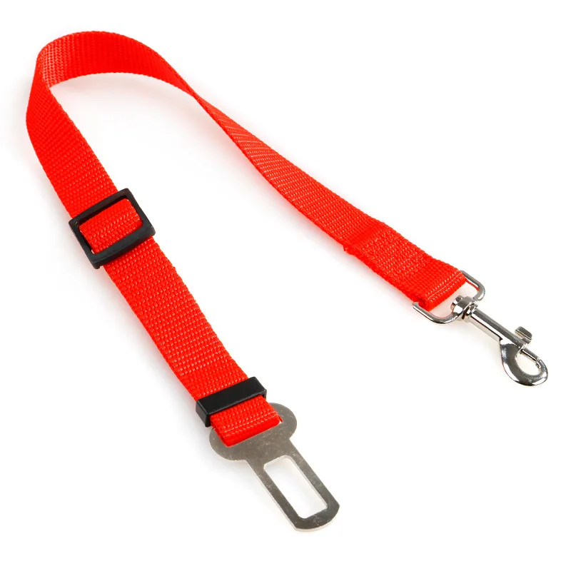 Dog Safety Belt for Car Seat Dog Leash Harness Buckle Leashes For Dog Adjustable Travel Belt Dog Collar Connector Dog Supplies