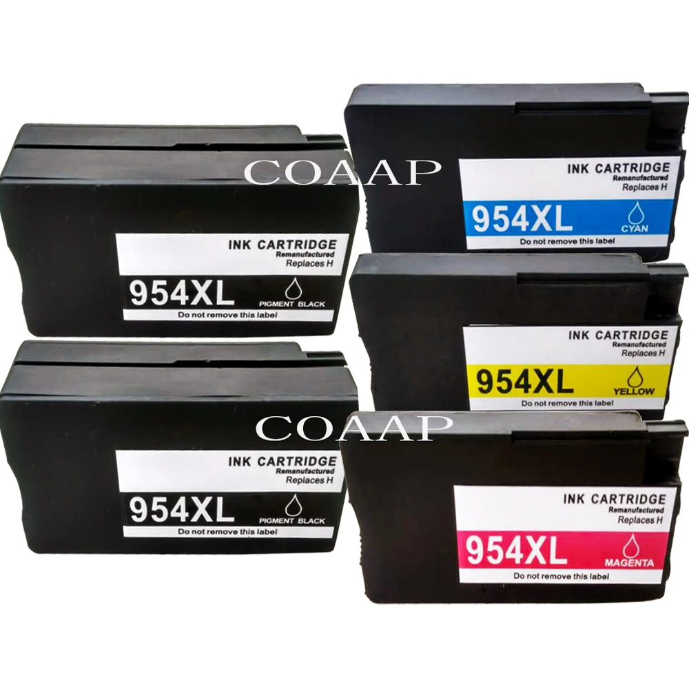 

5Pack Replacement 954 hp954 XL ink cartridge for Compatible HP OfficeJet Pro 8725 7740 8210 8710 8716 8730 Printer