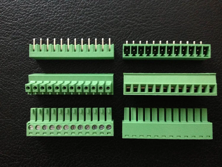 3.81Mm PCB Cắm Vít Nhà Ga Khối cắm + Góc Ổ Cắm 2 Chấu Đến 16 Pin