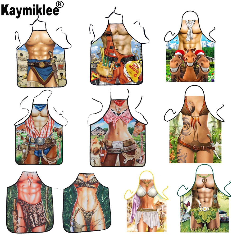 Cook Aprons Kitchen Apron Dinner Party Baking Apron For Woman And Man BBQ Party Cartoon Apron Kitchen Gadgets CWQ039