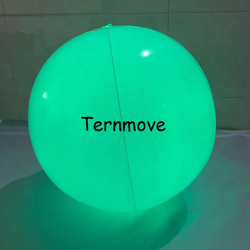 Schwimmen Party Dekor Große PVC Aufblasbare LED Beleuchtung Strand Ballon Led Wurf Ball für Konzert Weihnachten leuchten spielzeug