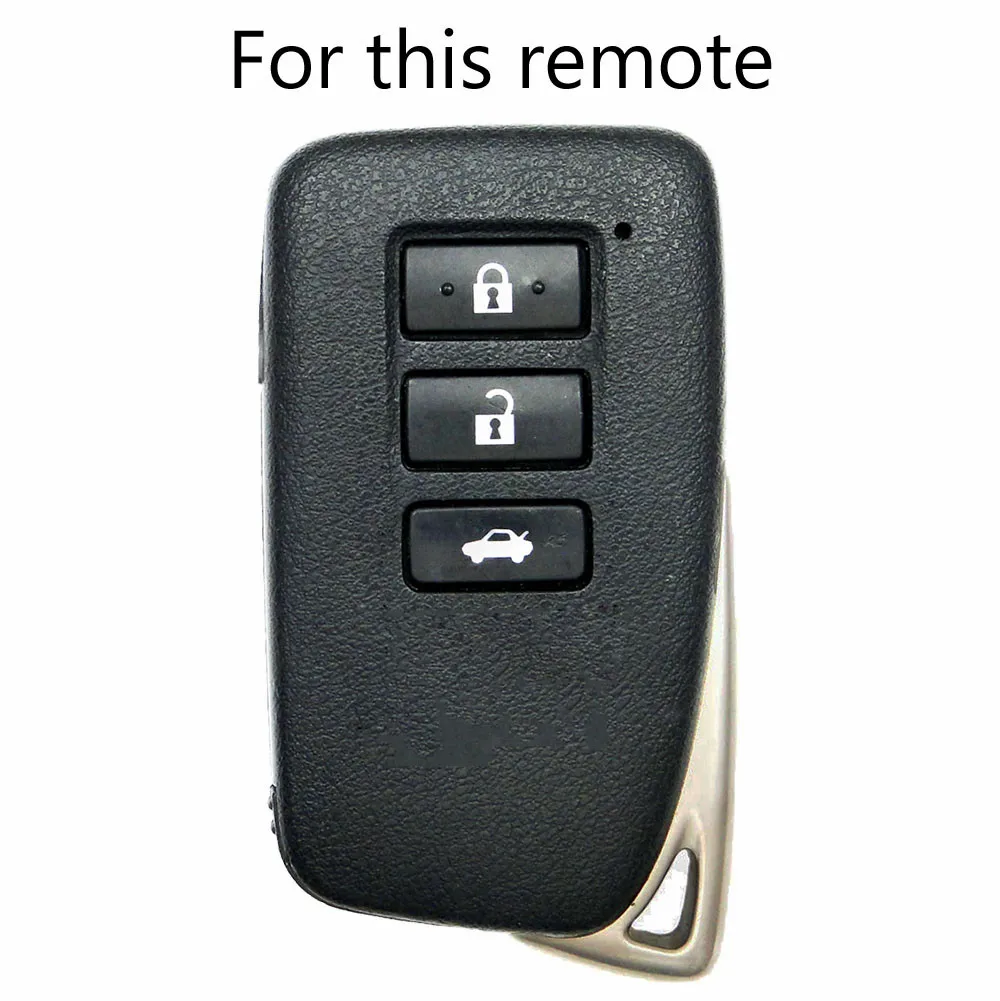 AX silikonowe etui na klucze Fob dla Lexus IS ES GS NX GX RX LX RC 200 250 300 350 2014 2015 2016 Keyless zdalny uchwyt skóry 3 przycisk