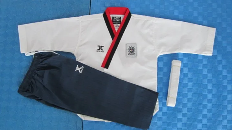 Lucamino promotional JCALICU taekwondo training uniforms J-calicu poomsae practice clothes Male/Female tae kwon do uniforms