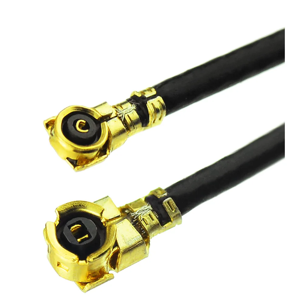 Eightwood RF Coaxial Coax Cable U.FL Generation Female RA to U.FL Four Generations Female RA 1.13MM 5cm GPS Gntenna Car Audio