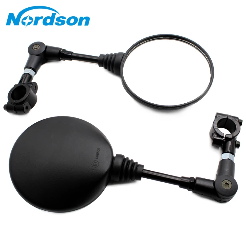 Nordson Motorcycle Mirror 22MM Handle Bar End Mirrors For Yamaha Suzuki Ducati Kawasaki BMW Buell KTM Dual Sport Dirt Bikes ATV