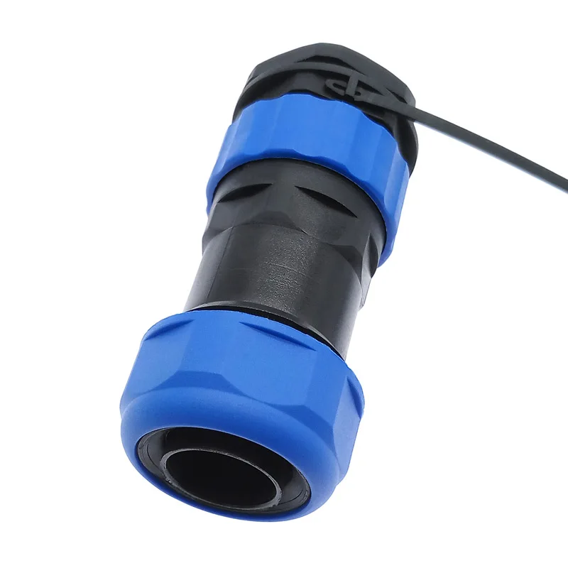 SP28 waterproof connector 2/3/4/5/6/7/9/10/12/14/16/19/22/24/26Pin IP68 corrugated pipe threaded socket