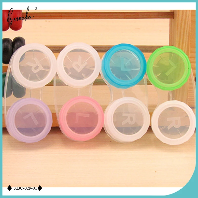 Lymouko 10pcs/Lot Convenient Travel Plastic Contact Lens Case for Transparent Eyes Care Container Kit Holder Box