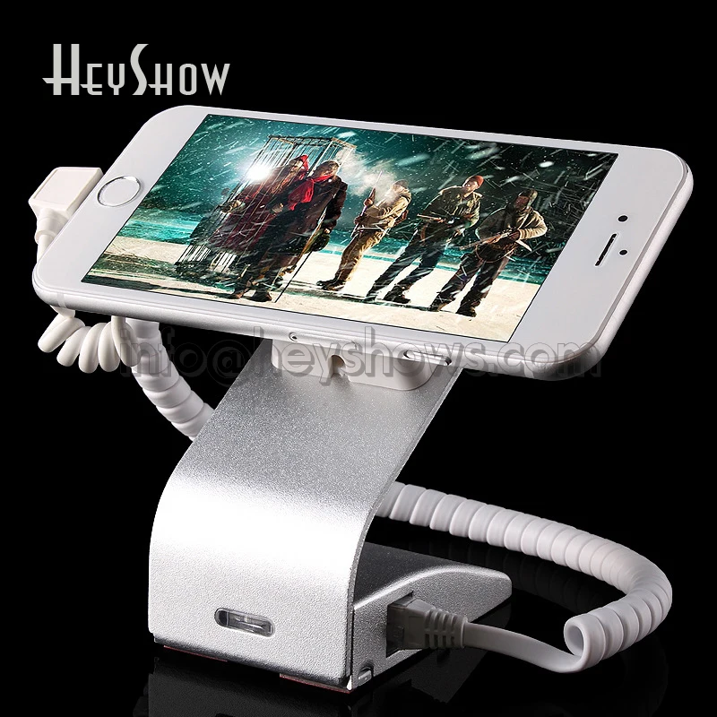Mobile Cell Phone Security Display Stand with Burglar Alarm System for Retail Shop Loss Prevention Compatible with All