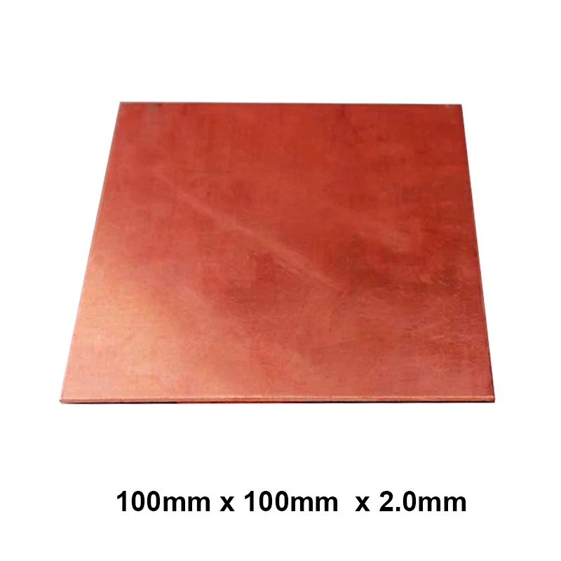 

Premium 100x100x2.0mm DIY Copper Shim Heatsink thermal Pad for Laptop GPU CPU VGA Chip RAM and LED Copper Heat sink