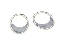 2PCS Chrome Front Fog Light Cover Upper Side For BMW X3 F25 2011-2014 (Pre-facelift)