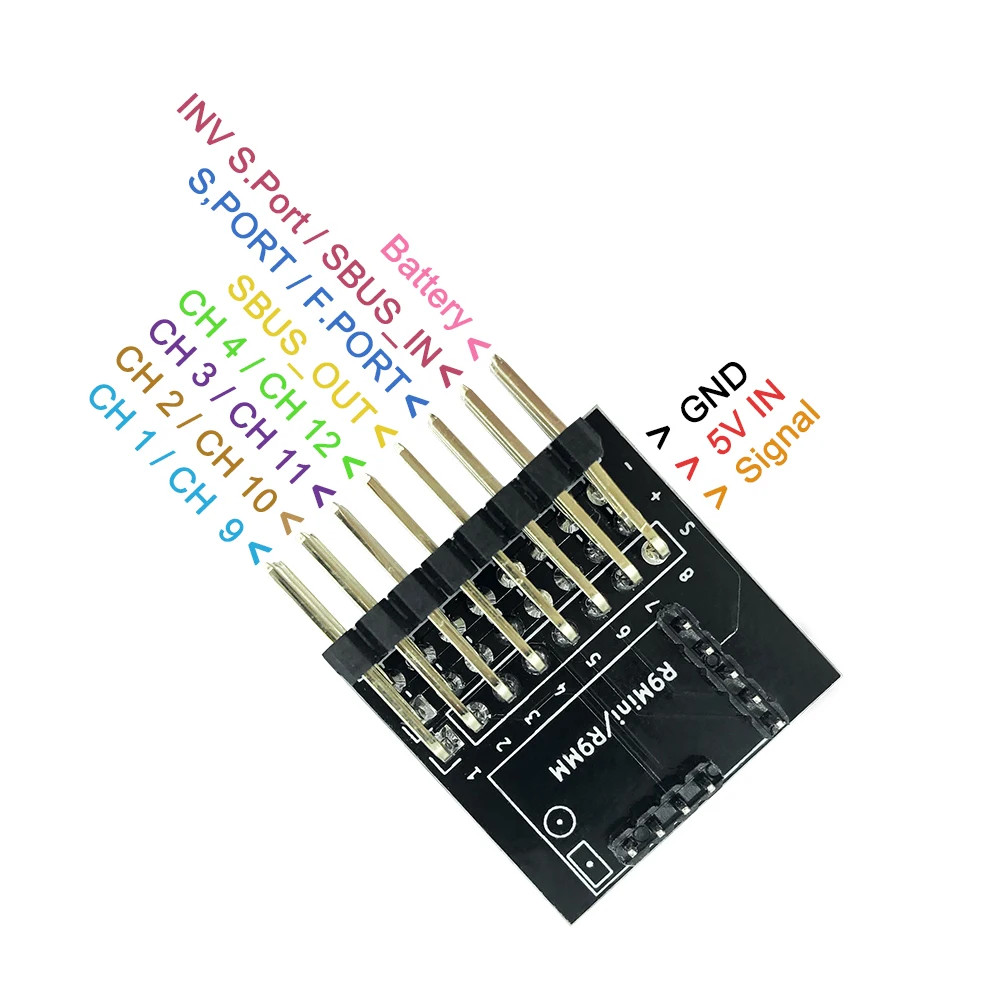 Frsky R9MM / R9 Mini Receiver Channel Adapter For SBUS S.Port PWM Signal Output , Servo Camera, LED lights switch