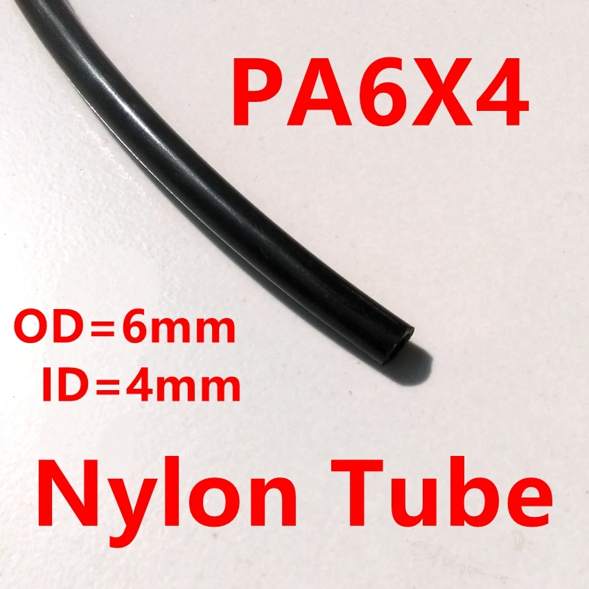 10meter/lot Nylon Tube PA6X4mm OD 6mm  ID 4mm Plastic Flexible Pipe PolyamideTube