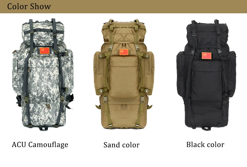 Mochila montaña gran capacidad – Impermeable nailon ripstop senderismo - imagen 5