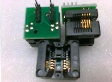 Gold plated IC narrow body SA602A burning test base for use SOIC8 write SOP8 to DIP8 adapter