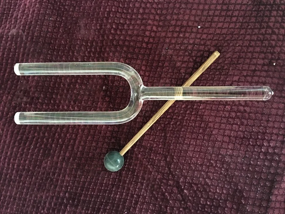 crystal tuning fork with any ONE perfect musical note C C# D D# E F F# G G# A A# B for medicine healing &  Medical treatment