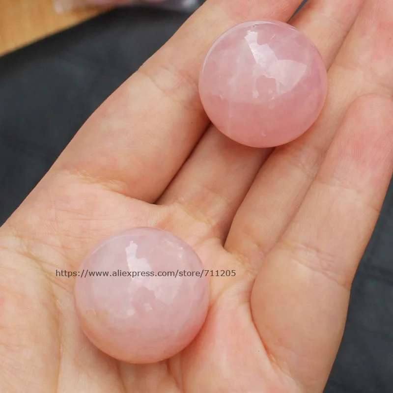 1Pcs ,Natural Rose quartz Smooth Ball beads ,25mm, For DIY Jewelry Making, pendant,necklace