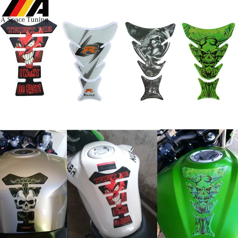 3D Motorcycle Decal Gas Fuel Tank Pad Protector Racing Car Sticker For Benelli Yamaha Honda Suzuki Kawasaki BMW Ninja KTM 