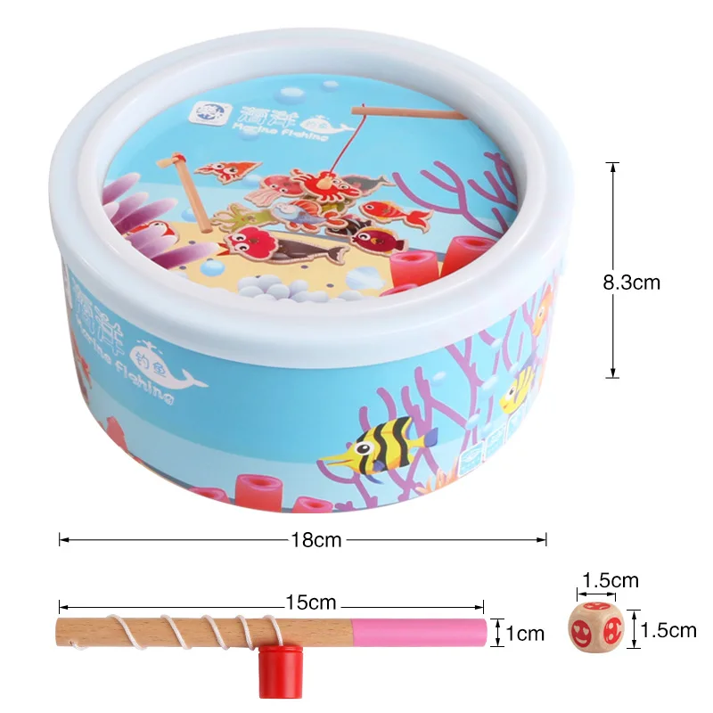 2018 New 20/60pcs Set Magnetic Fishing Toy Game Kids 2/3 Rod 3D Fish Baby Educational Toys Outdoor Fun Kids Toy