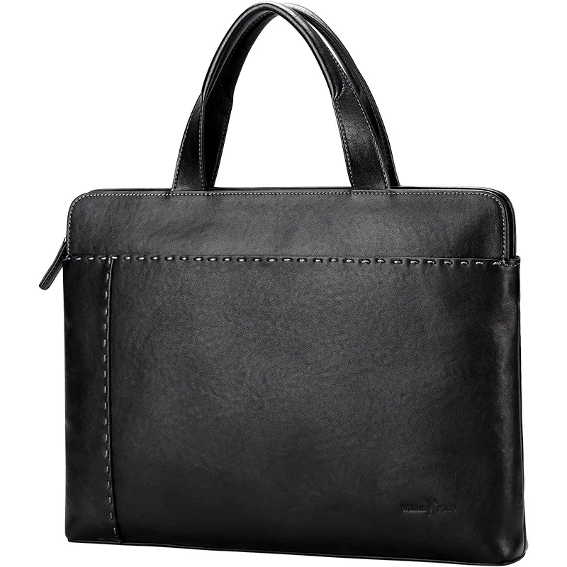 Williampolo Men's Handbag Genuine Leather Laptop Bag Business Briefcase Luxury Brand Bag Handbags Men's Bag Bolsos Sac à Main