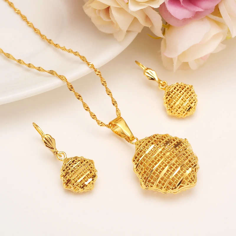 

Sky talent bao Fashion Necklace Earring Set Women Party Gift Fine Gold Filled Leaf Necklace Earrings Jewelry Sets FREE SHIPPING