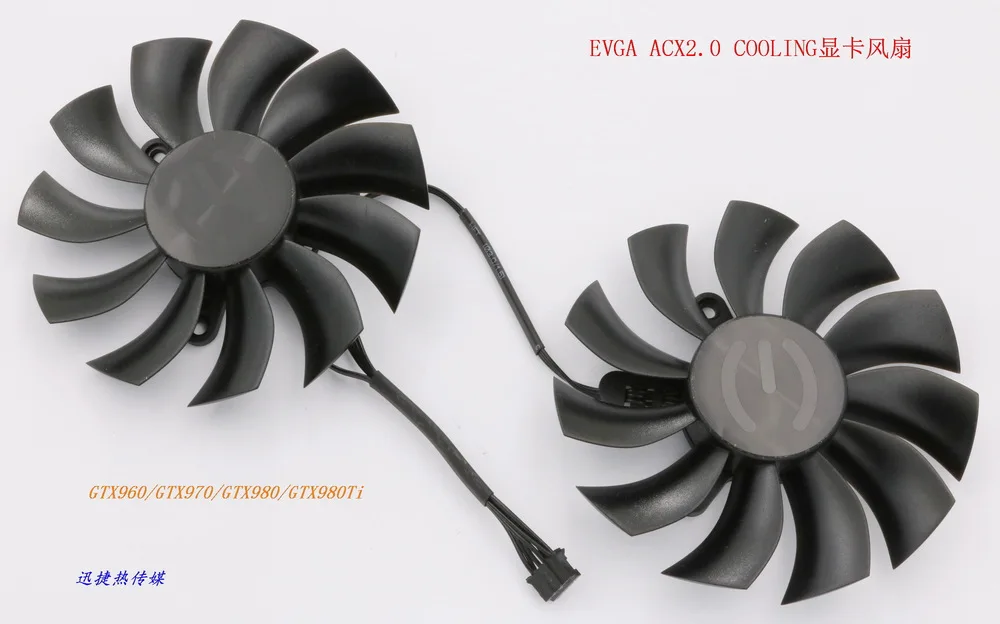 New Original PLA09215B12 12V 0.55A EVGAGTX960 / 970/980 / 980Ti ACX2.0 graphics card cooling fan