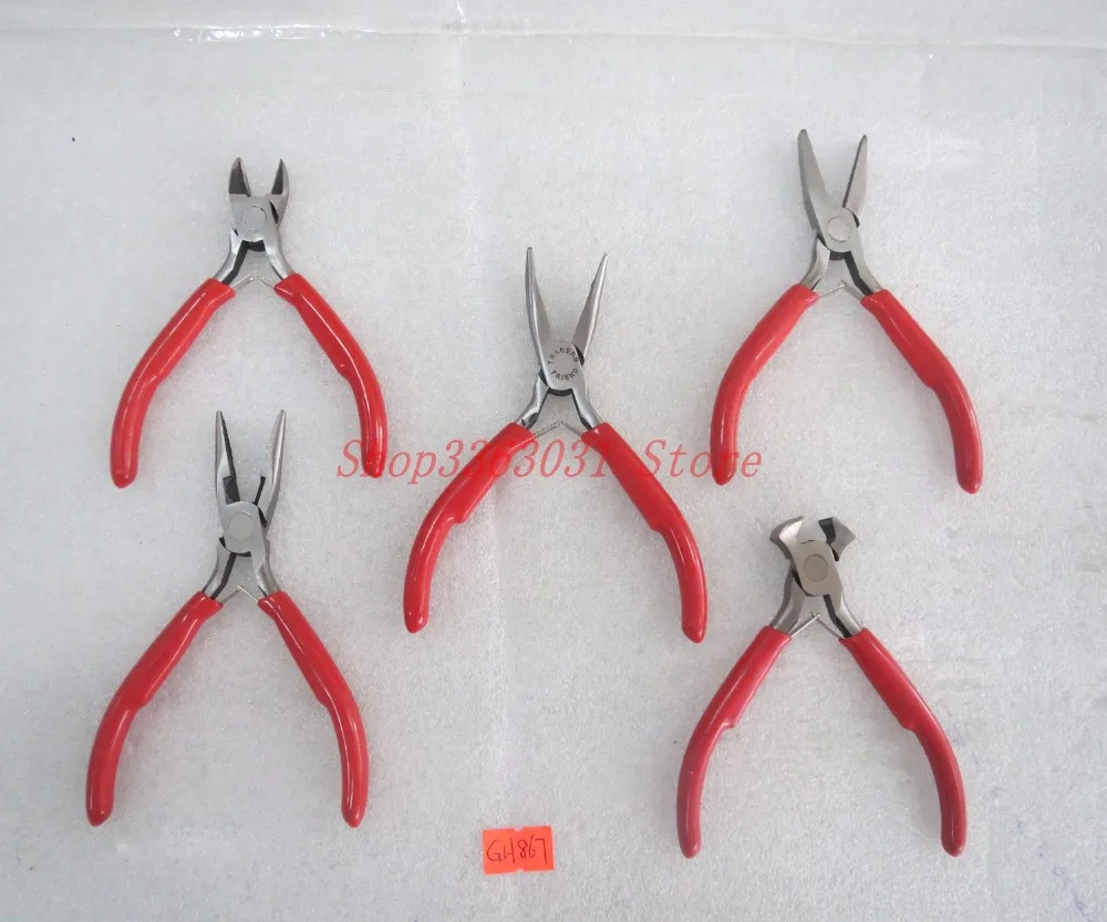 

Jewelry Making DIY Tools Pliers Flat Round Nose End Cutting Jewelry Plier set