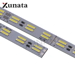 Korea Chip SMD 8520/7020/5630 Led Strip Light Double Row 120leds/m Hard Bar 25cm 50cm Cool White Led Hard Strip