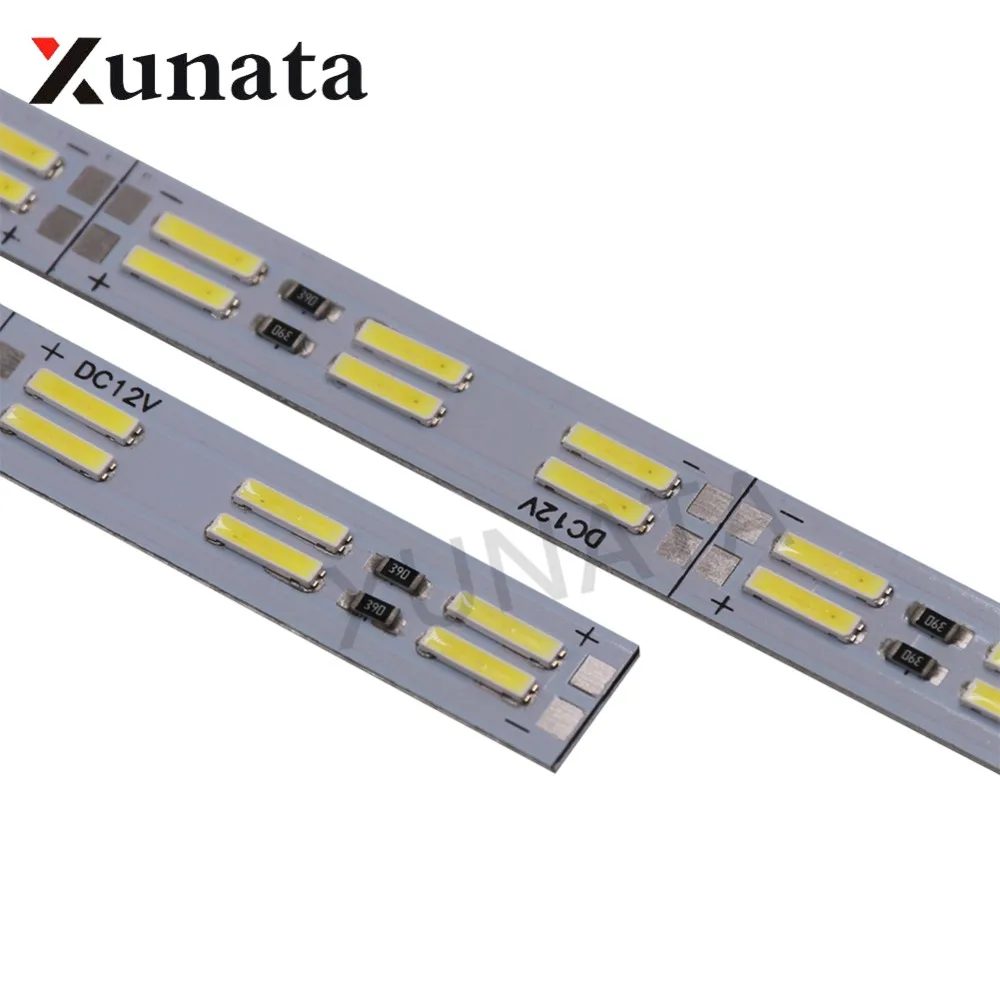 Korea Chip SMD 8520/7020/5630 Led Strip Light dwurzędowe 120 leds/m twardy pasek 25cm 50cm zimny biały Led sztywna listwa