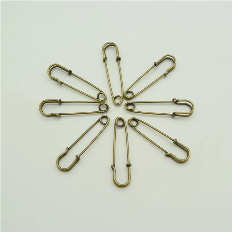 200pcs 45mm High quality Larger Pins silver/bronze color Safety Pins