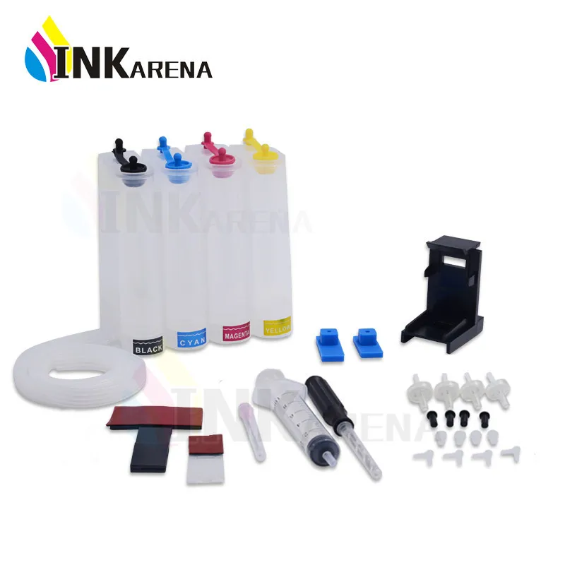 

INKARENA Ciss Ink Tank For Canon Ink Supply System For HP Ciss Kit 4 Color Tube Drill Refill Tool PG445 CL446 PG510 Printer