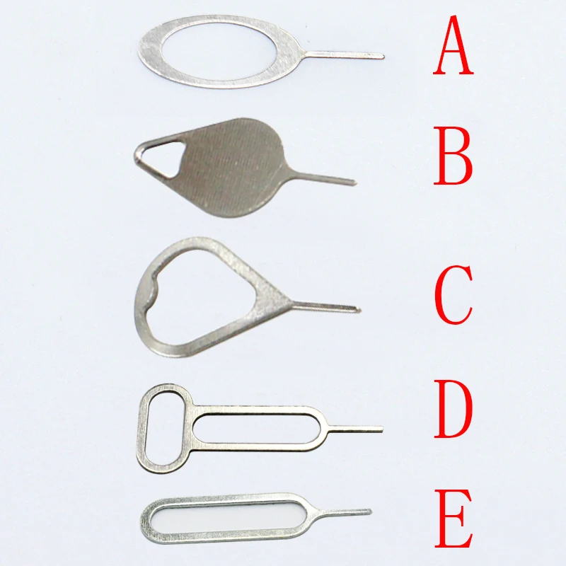 500Pcs/lot Metal Universal Sim Card Tray Pin Ejecting Removal Needle Opener Ejector For  Mobile phone