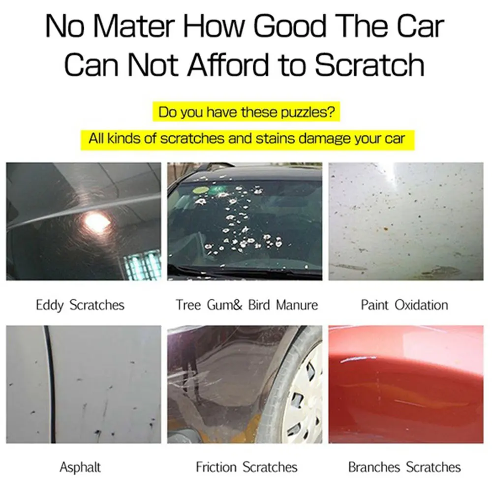 Car Scratch Repair Cloth Fix Clear Scratch Polish Magic Cloth Paint Cleaner Removal Durable Eraser Nano Material