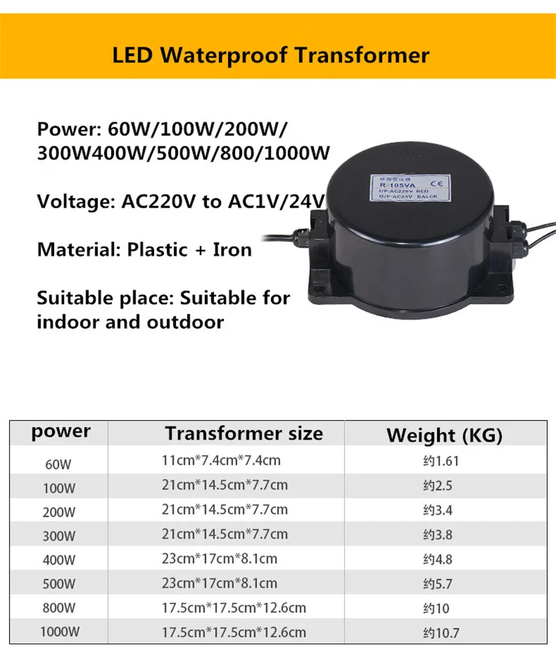 Outdoor Color Monochrome Underwater Light Pool Light Dedicated 220V Turn 24V with 12V Waterproof Ring IP68 Transformer 200W 300W