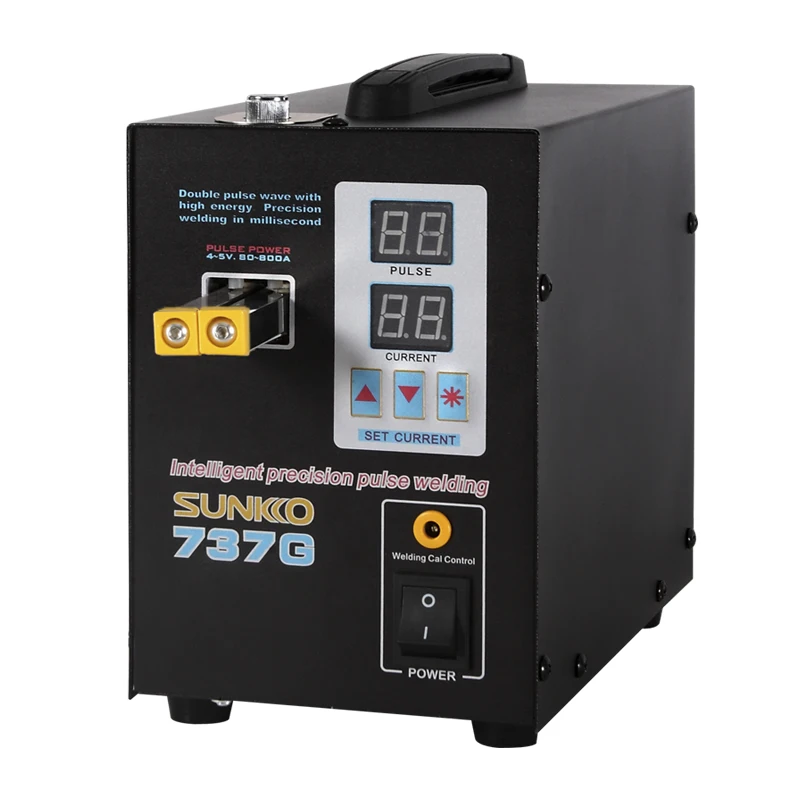 SUNKKO 737G Battery Spot welder 1.5kw LED light Spot Welding Machine for 18650 battery pack welding precision pulse spot welders