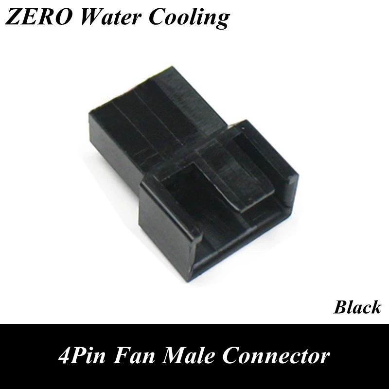 100pcs/lot 2540 4Pin Fan Male Connector for Computer Case Fan Cable