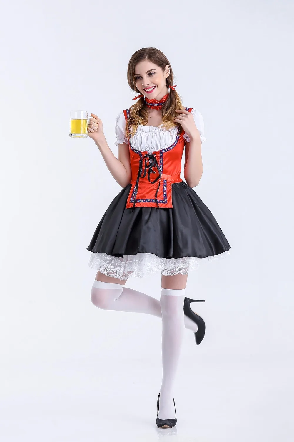 Oktoberfest Costume Bavarian Octoberfest German Festival Beer Cosplay Halloween Costume for Women S-XXL