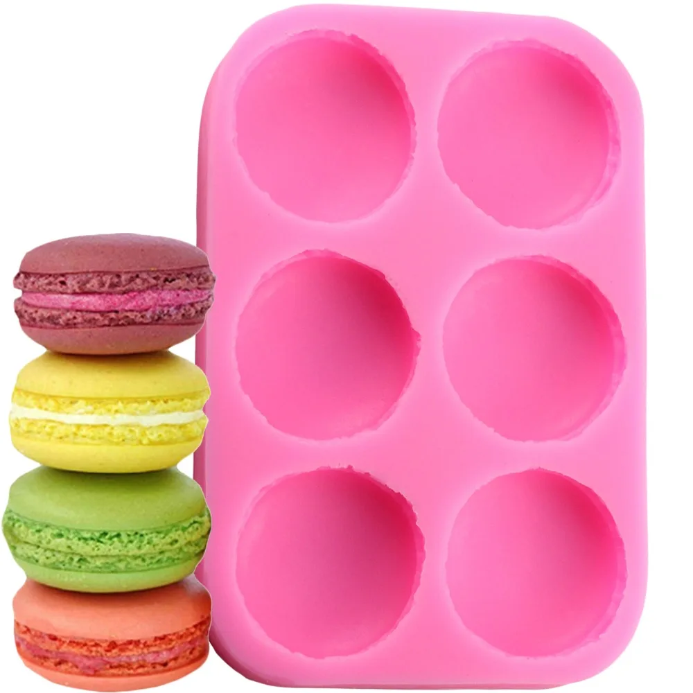 Macaroon Silicone Molds Fondant Cake Mold Chocolate Soap Mould Kitchen Baking Decorating Cake Tools