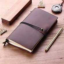 Leather Writing Journal Notebook Refillable, Pocket Vintage Leather Travel Journal Diary, Antique Handmade Travelers N