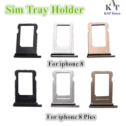 1Pcs For iphone 8 8Plus SIM Card Tray Holder for iPhone 8 Plus 8P 8G SIM Card Adapter Replacement Parts Silver/Rose gold/Black