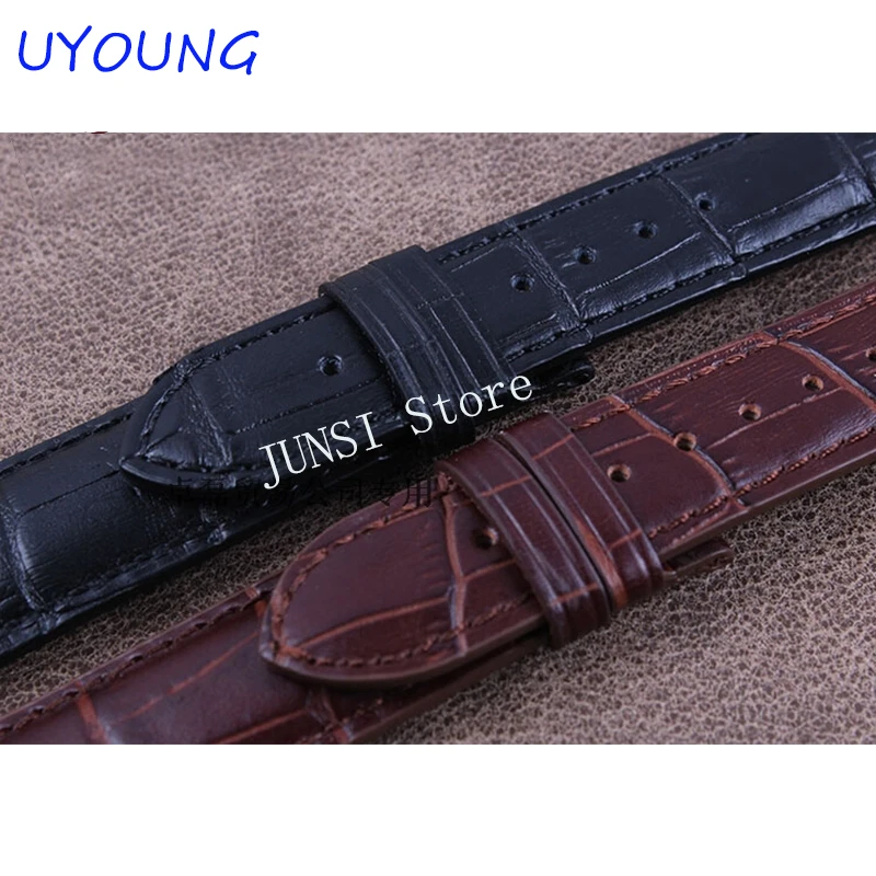 19*18mm Genuine Leather Watchband For tissot T17|T461|T041\\T041 watch band Black Watch accessories For PRC200 Strap Bracelet