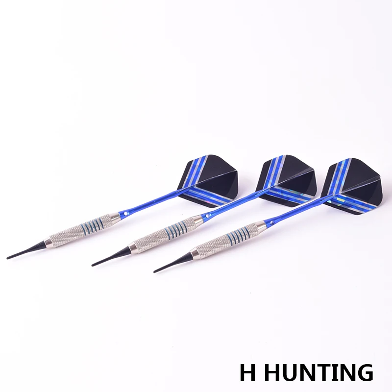 3PCS Professional Darts 18g Blue Soft Darts Electronic Soft Tips Darts Indoor Game Darts Electronic Sets