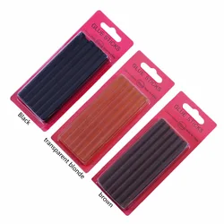 12pcs/lot  0.7*10 cm Hot Melt Glue Sticks Keratin Fusion Gun bond Glue Sticks Soft Keratin for Hair Extensions DIY tools