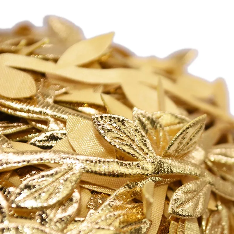 10Meters Gold Leaves Vine Artificial Silk Leaf Handmade Scrapbooking Craft Wreath Wedding Party Decor Fake Flower Rattan Garland image 6