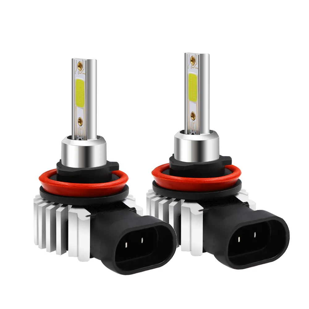 High Current 2A Powerful H8/H11 Cob 80W LED White Canbus No Error Fog Light Headlight Driving DRL Bulb 12V 24V 6000K