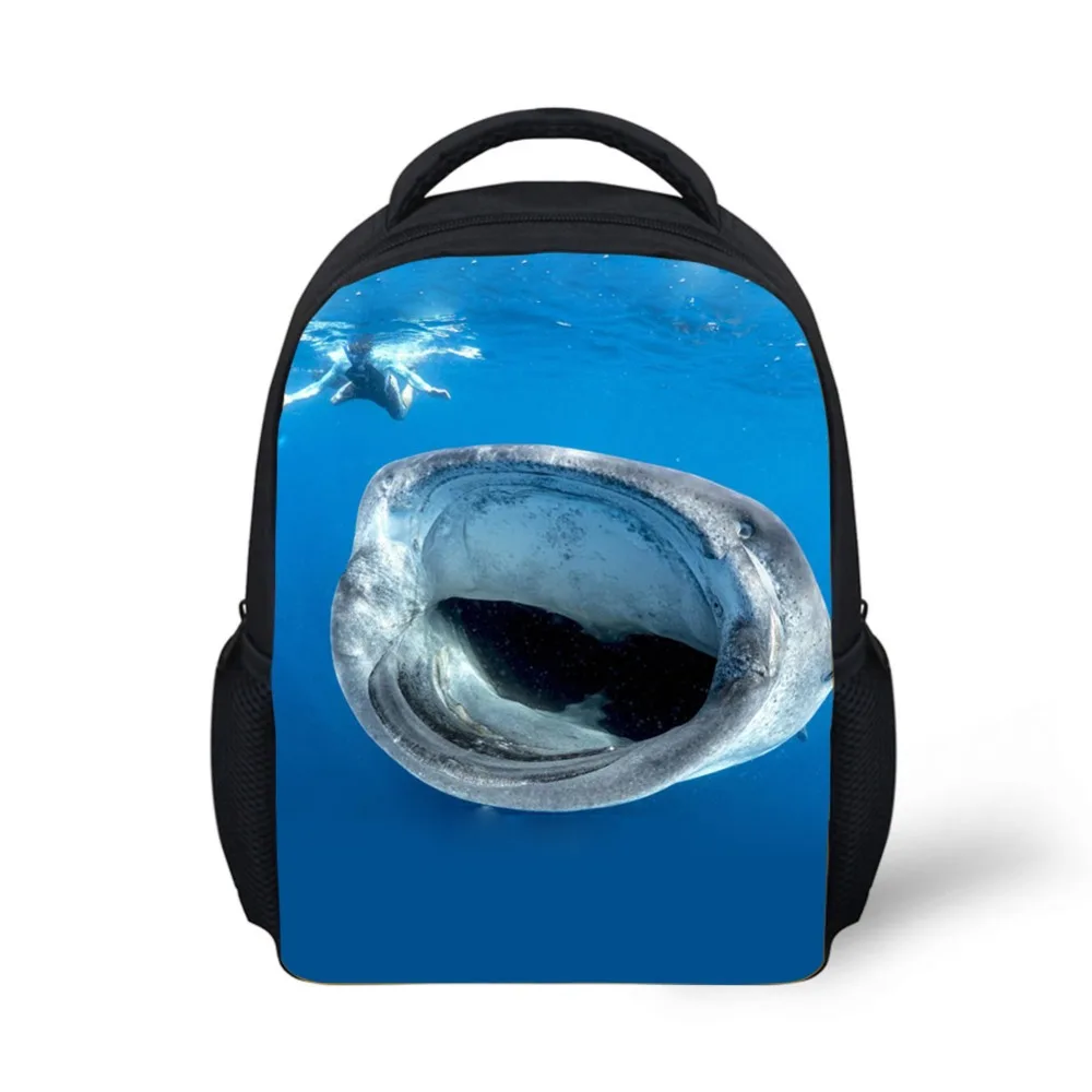 light school bag cool whale humpback design backpack girls boys book bag kids daypack Durable light weight backpack Eco-friendly