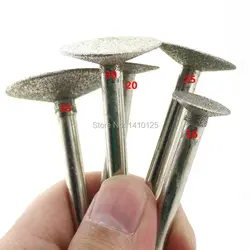 16 20 25 30 35 mm NAIL HEAD SHAPE Diamond Grinding Needle Bit Mounted Point Carving Tools Shank 6mm 1/4